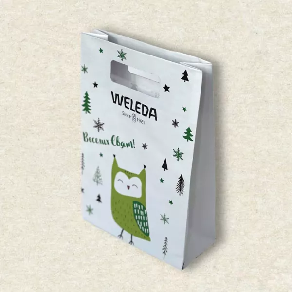 Изготовление бумажных пакетов на заказ (WELEDA)