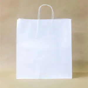 Белый крафт пакет с витыми ручками 350*380*200мм