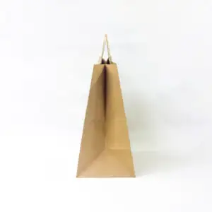 Коричневый крафт пакеты 250*350*150мм с кручеными ручками